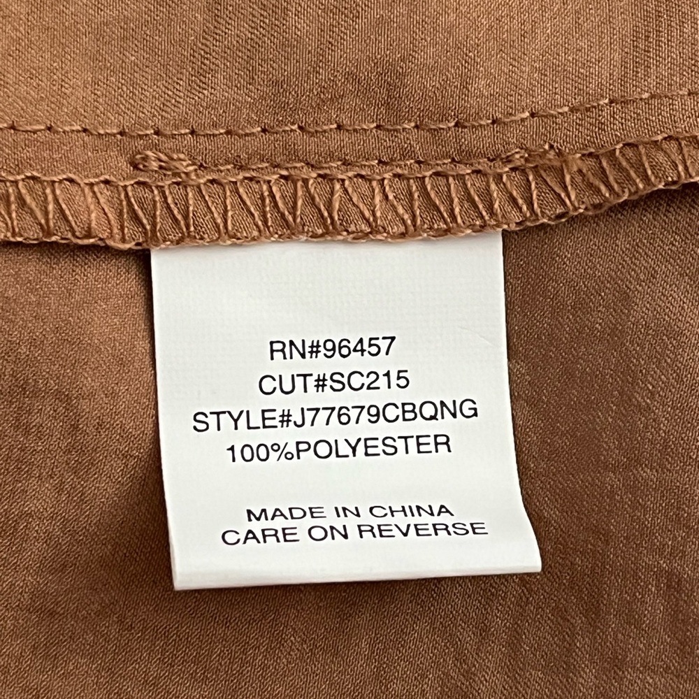 Thread Clover Women's Tan Ruffle Blouse - Picture 5 of 6